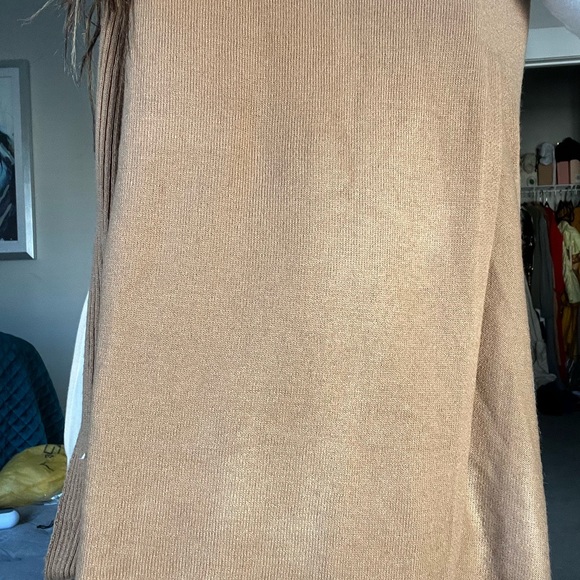 ASOS knitted nude volume sleeve maxi dress - Picture 8 of 8